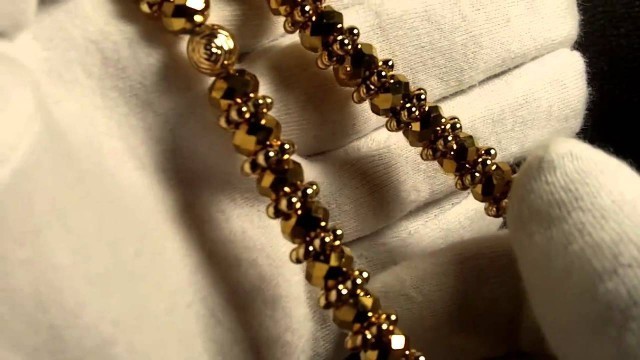 'Gold Canary Sim. Diamond CZ Rosary Chain Soulja Boy Jewelry Connect Lab'