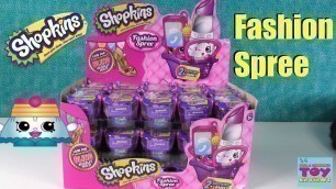 'Shopkins Fashion Spree 2 Pack Blind Shopping Basket Opening Toy Review | PSToyReviews'