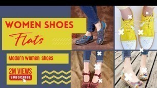 'Elegant women flat shoes/footwear flat designs/best shoes collection #shoes #flat #footwear'