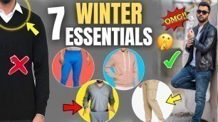 '7 WINTER STYLE ITEMS MEN NEED | Winter Fashion Hacks | Winter Essentials (Gym Tights) | ANKIT TV'