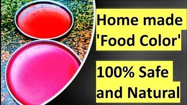 'DIY organic food color recipe|How to make food colour at home|Food color powder in Tamil|100%natural'