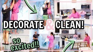 'DECORATE + CLEAN WITH ME! AFTER DARK CLEANING MOTIVATION & DECORATING MY DREAM HOME!'