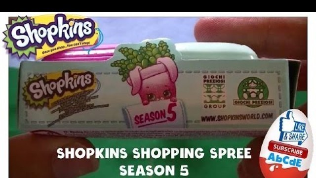 'Shopkins Shopping Spree Season 5 & Surprise Eggs Toys Киндер Сюрприз'