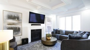 'Grey Modern Living Room Makeover Transformation + Design Tips | Kimmberly Capone Interior Design'
