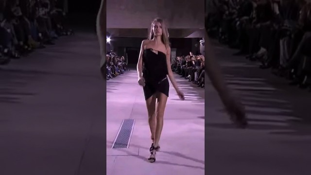 'Cara Delevingne walks for Anthony Vaccarello SS13 fashion show'