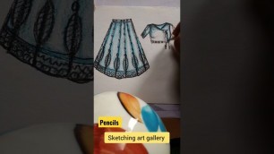 'fashion sketch #drawfashion#desiginer #arts#draw #beginners #pencil_drawing #pencil shading#shorts'