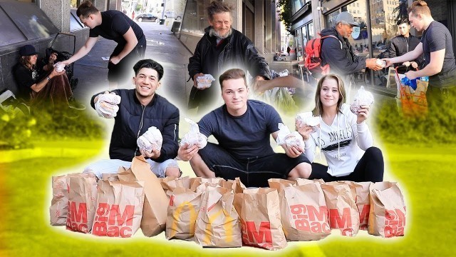 'BUYING 200 MCDOUBLES - FOOD FOR THE HOMELESS'