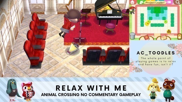 'Animal Crossing: Happy Home Designer - Concert Hall | Relax with Me | No Commentary Gameplay'