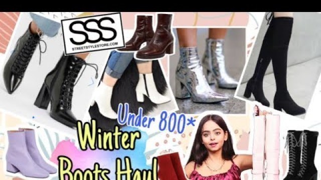 'Winter Boots Haul (SSS) Street Style Store 2021❤️| Jyoti Gorai #streetstylestore #winterhaul2021'
