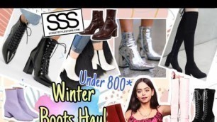 'Winter Boots Haul (SSS) Street Style Store 2021❤️| Jyoti Gorai #streetstylestore #winterhaul2021'