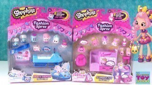 'Shopkins Slumber Fun Frosty Fashion Spree Playsets Unboxing Toy Review | PSToyReviews'