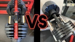 'CORE HOME FITNESS VS BOWFLEX 552 SELECTTECH - Best Adjustable Dumbbells set for Home Gym Comparison'