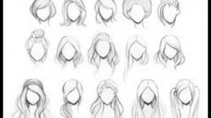 'How to Draw fashion illustration Hair tutorial for Beginners'