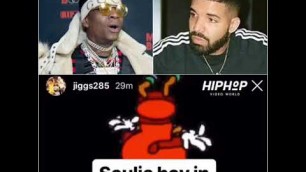 'Video of Drake Biting Soulja Boy\'s Style ( Viral Flame Network )'