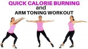 'ARM EXERCISES FOR WOMEN AND QUICK CALORIE BURNING WORKOUT - EASY HOME FITNESS FOR WEIGHT LOSS'