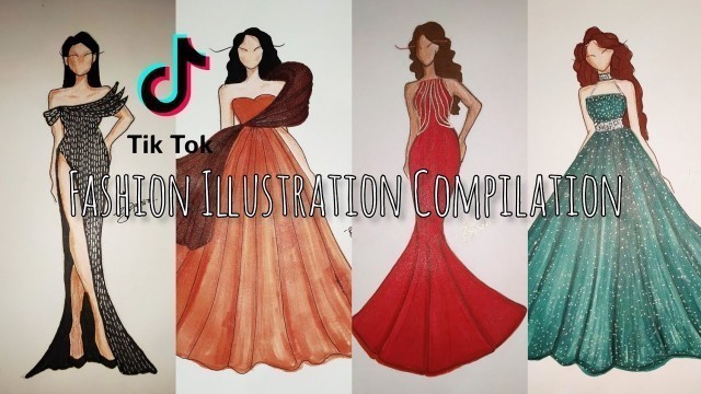 'Fashion Illustration Art Tiktok Compilation | For Beginners 