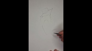 'Drawing fashion girl / Chiroyli qiz rasmini chizish / tutorial'