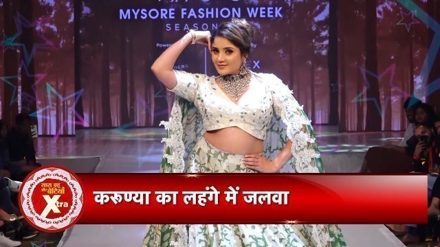 'Karunya Ram\'s GORGEOUS Ramp Walk For Charu Parashar In Mysore Fashion Week 2022'