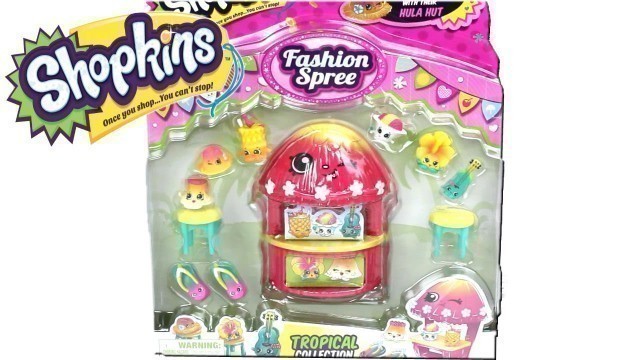 'Shopkins Fashion Spree Tropical Collection with 8 Exclusive Shopkins'