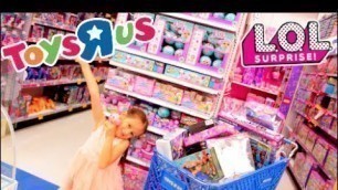 'TOYS R US TOY HUNT SHOPPING SPREE LOL DOLLS BARBIE SHOPKINS MONSTER HIGH MC2 HATCHIMALS TOY HAUL'