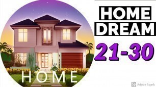'Home Dream Design Home Games & Word Puzzle level 21-30 gameplay android ios latest game'