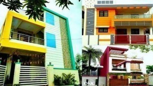 'TOP 100 COLOUR COMBINATION FOR HOME EXTERIOR House Front Elevation Designs 2019'