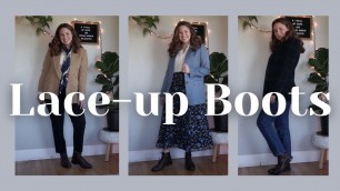 'How to Style Lace-Up Boots: One Pair of Boots, Five Versatile Outfits'