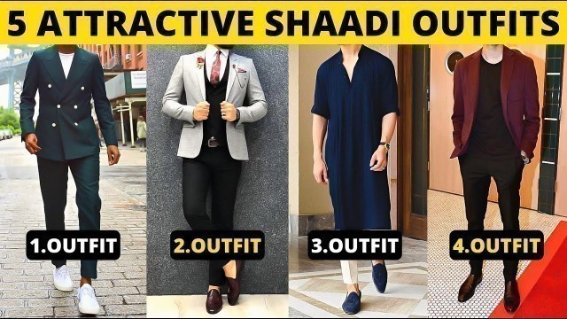 '5 Attractive Shaadi Outfits For Every Men | Indian Wedding Outfits | Men\'s Fashion | हिंदी में'