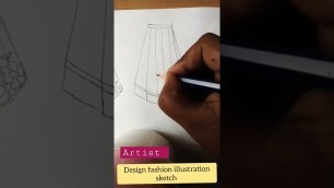 'design drawing fashion sketch #artistsketching #drawingeasy #sketchingartist#pencilartist#shorts'