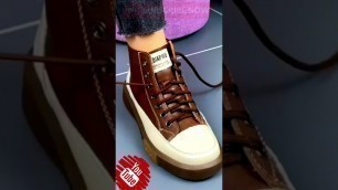 'Shoes lace styles 2021 | How to tie shoelaces Ep-61 #shorts'