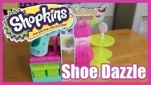 'SHOPKINS UNBOXING FASHION SPREE SHOE DAZZLE Toy Review by Junior Gizmo'