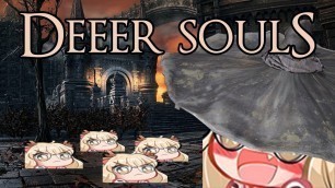 'deer girl defeats the bosses of dark souls 3 (in a roundabout fashion)'