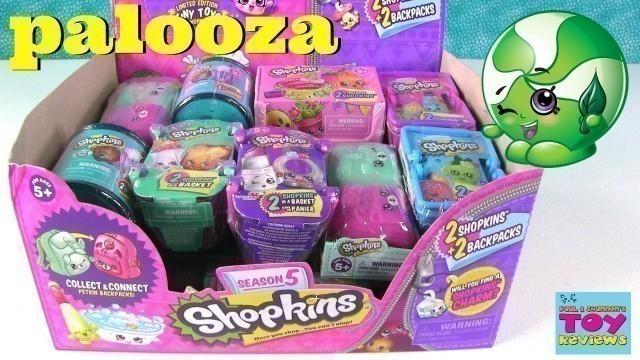 'Shopkins 2 Pack Palooza Opening Season 1 2 3 4 5 Food Fair Fashion Spree Toy Review | PSToyReviews'