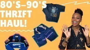 '80\'S-90\'S INSPIRED THRIFT STORE FASHION FINDS + TRY ON HAUL!!'