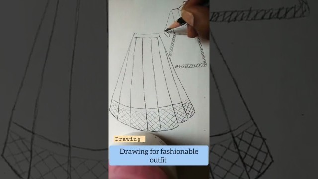 'drawing || fashion sketch #shorts'