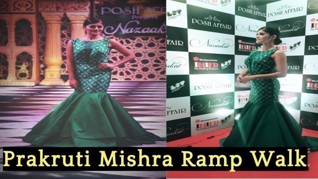 'Prakruti Mishra Ramp Walk in Mumbai Fashion Show | Ollywood Hub'