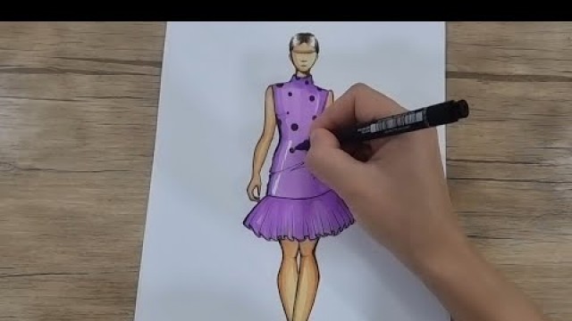 'Eskiz chizish | Fashion sketching step by step'