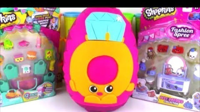 'Shopkins Season 3 Limited Edition Roxy Ring Giant Play Doh Surprise Egg'