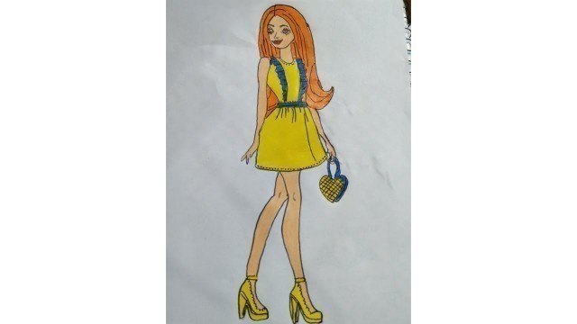 'barbie magical fashion #sketch#short#like#share#subscribe'