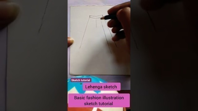 'basic drawing / fashion illustration sketch tutorial #art #artist #fashionsketch #beginners #shorts'