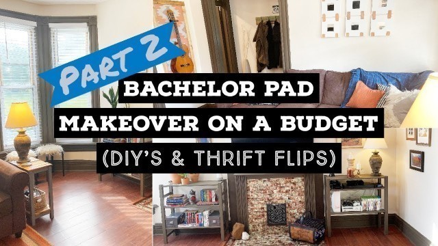 'Part 2: THRIFT FLIPS // Southwestern Bachelor Pad // Living room Makeover on a Budget // IKEA HACKS'