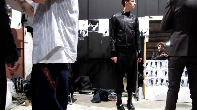 'Les Hommes A/W 2010 Collection Backstage- Dressing Models'