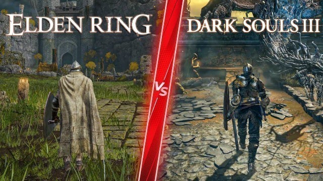 'Elden Ring vs Dark Souls 3 - Direct Comparison! Attention to Detail & Graphics! PC ULTRA 4K'