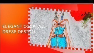 'Elegant cocktail dress design