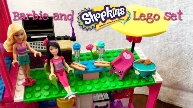 'barbie dream house Mega blocks and shopkins Lego friends kinstructions tou unboxing'