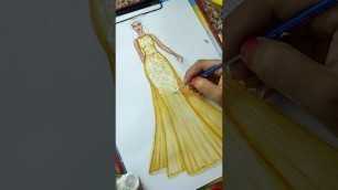 'fashion sketch fashion.I.S #fashionillustration #watercolorsketch #fashionsketch'