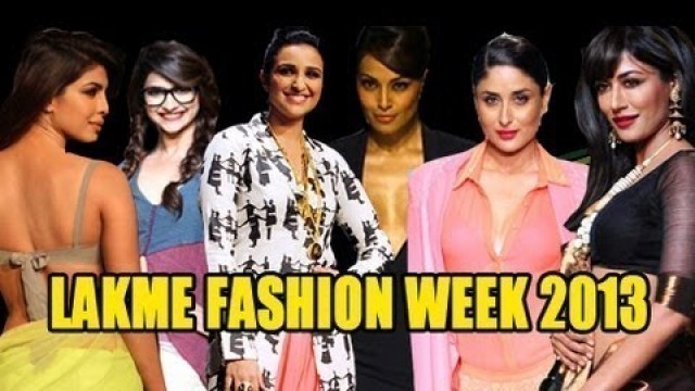 'Lakme Fashion Week 2013 | Top Bollywood Actresses Ramp Walk | Bollywood Showstoppers'