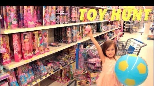 'WALMART TOY HUNT SHOPPING SPREE BARBIE SHOPKINS SEASON  7 MONSTER HIGH MC2 HATCHIMALS TOY HAUL'