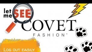 'How to log out in covet fashion | simple way'