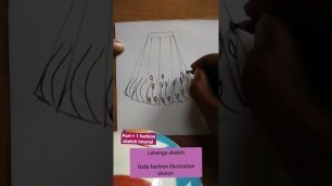 'fashion sketch tutorial / part + 1 #draw #fashiondraw #designing #ytshorts #beginner #artsy #shorts'